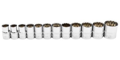 12-Piece 1/2 in. Drive Shallow Metric Socket Set
