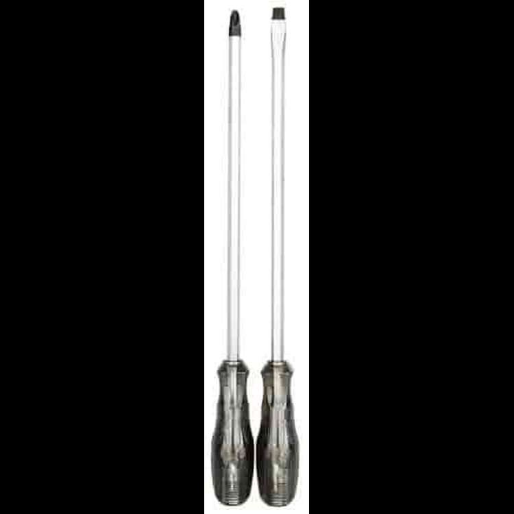 2-Piece Heavy-Duty Full Tang Capped Screwdriver Set
