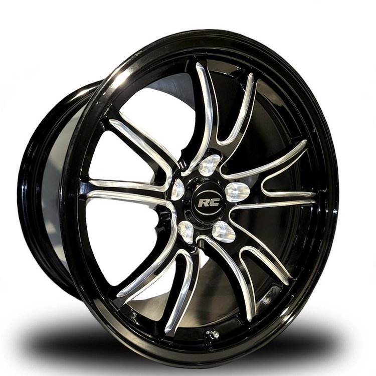 CC71072-11E Street King Bandit Eclipse Non-Beadlock Rear Wheel [Size: 17" x 10"] Black Anodized w/ Machined Accents
