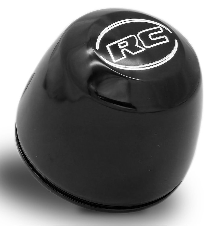 CS-CAP02A Wheel Center Cap [2 in. Tall, Black Anodized]