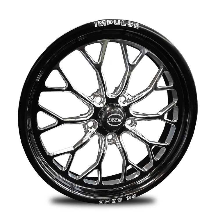 CS74532-14E Impulse Eclipse Front Wheel [Size: 17" x 4.50"] Black Anodized w/ Machined Accents