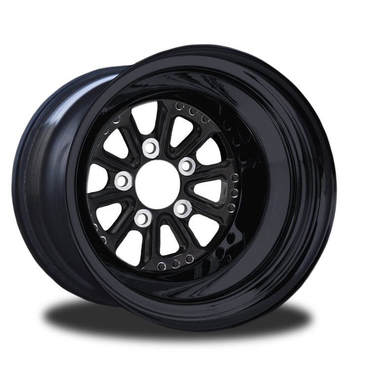 CSB803B-03B Hammer Black Non-Beadlock Rear Wheel [Size: 15" x 8.50"] Black Anodized w/ Black Barrel