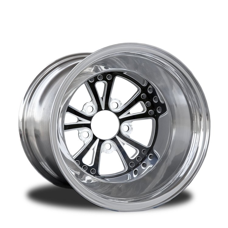 CSL503P-01EP Torx Eclipse Prism Non-Beadlock Rear Wheel [Size: 16" x 15"] Black Anodized w/ Polished/Machined Accents & Barrel