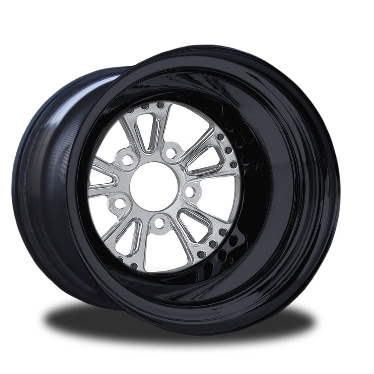 CSL601B-01P Torx Polished Non-Beadlock Rear Wheel [Size: 16" x 15"] Polished w/ Black Barrel