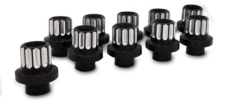 CSLUG437-01E Shank Style Lug Nuts [7/16 in.-20 Thread] Black Anodized