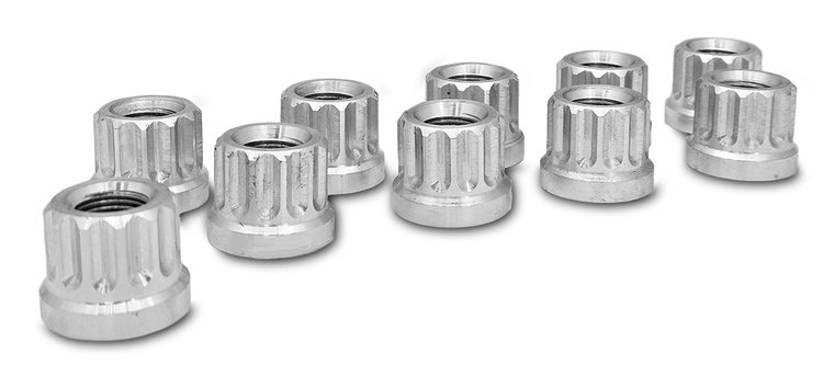 CSLUG625-01P Flange/Flat Style Lug Nuts [5/8 in.-18 Thread] Polished