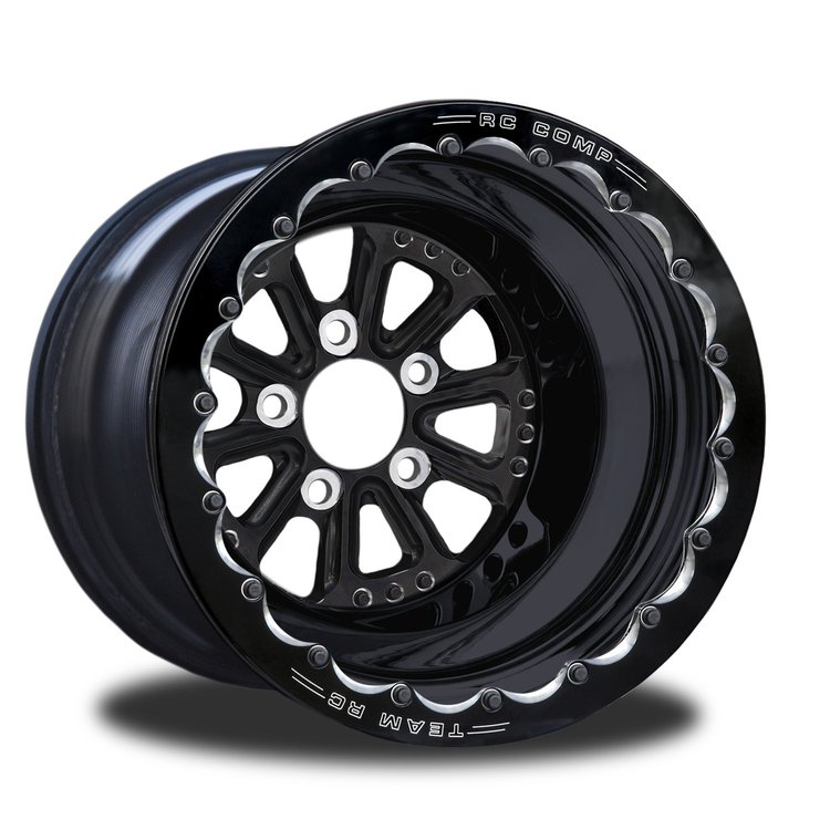 CSF856B1E-03B Hammer Black Single-Beadlock Rear Wheel [Size: 15" x 12"] Black Anodized w/ Black Barrel