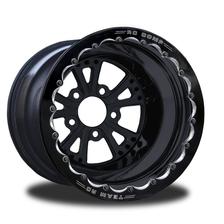 CSF856B1E-01B Torx Black Single-Beadlock Rear Wheel [Size: 15" x 12"] Black Anodized w/ Black Barrel