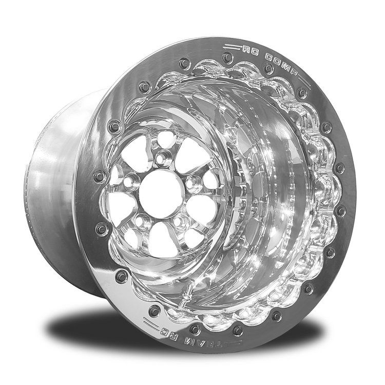 ZCS-O403-12P F-5 1-Piece Forged Double Beadlock Wheel [Size: 16"x18"] Polished Aluminum Finish