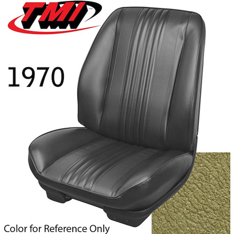43-82800-3025 GOLD - CHEVELLE 1970 COUPE OR CONVERTIBLE SPORT SEAT FRONT BUCKETS 1 PAIR