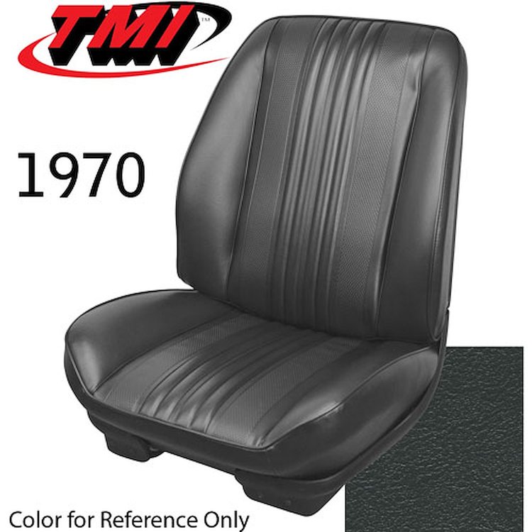 43-82800-3606 DARK GREEN - CHEVELLE 1970 COUPE OR CONVERTIBLE SPORT SEAT FRONT BUCKETS 1 PAIR