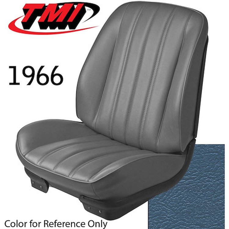 43-82806-2309 BRIGHT BLUE - CHEVELLE 1966 COUPE OR CONVERTIBLE SPORT SEAT FRONT BUCKETS 1 PAIR