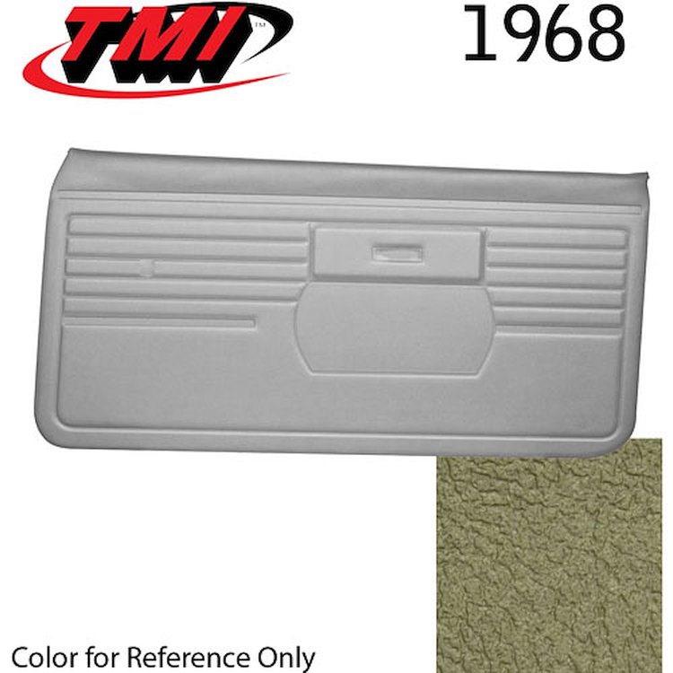 10-80208-3307 IVY/GREEN GOLD - 1968 CAMARO STANDARD DOOR PANELS BASIC SILVER SERIES