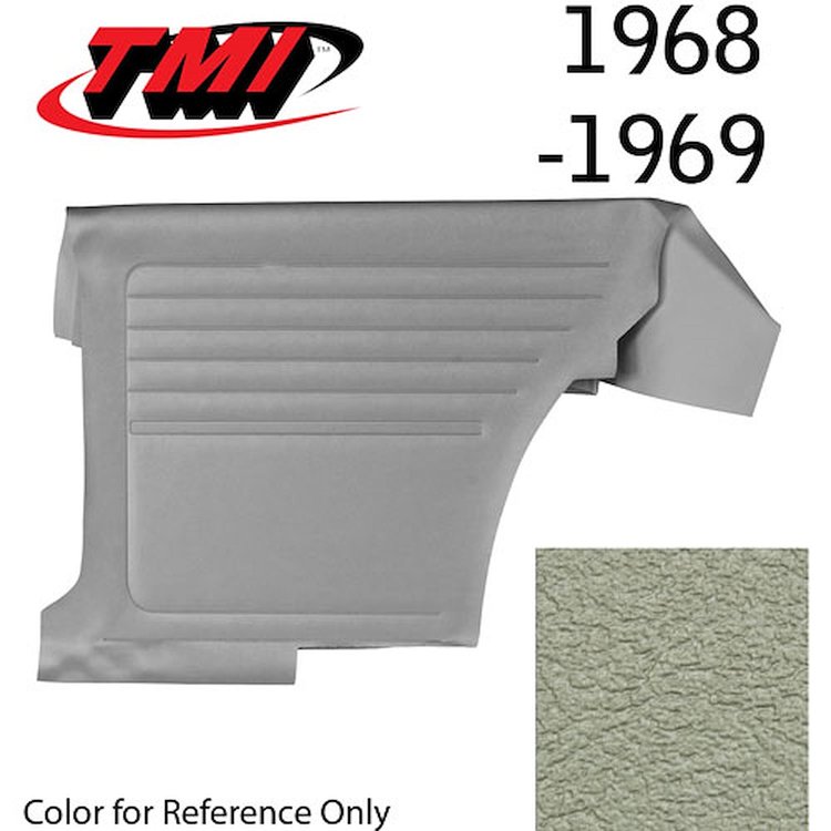 10-8028-3295 PARRCHMENT PEARL METALLIC - 1968 CAMARO COUPE STANDARD REAR QUARTER TRIM PANELS BASIC SILVER SERIES