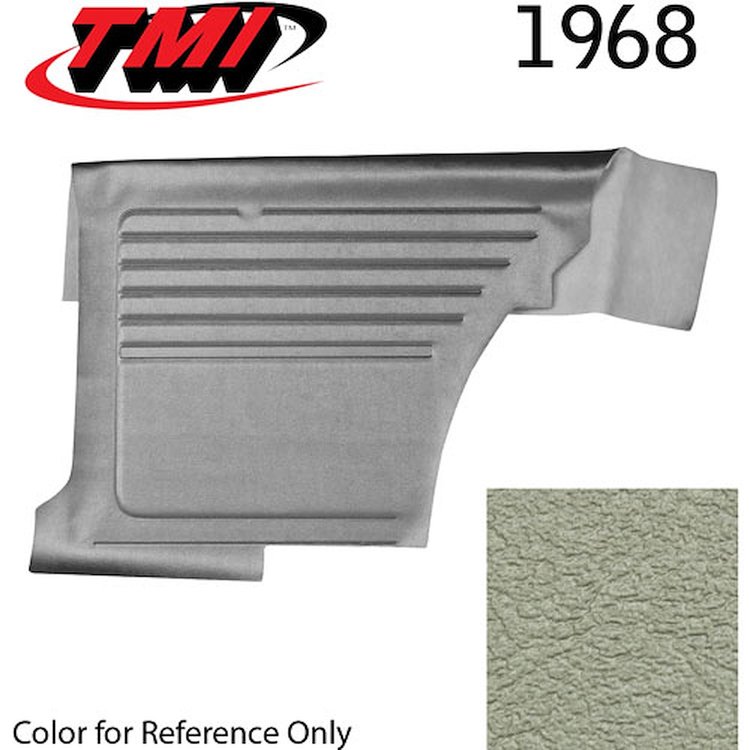 10-8038-3295 PARCHMENT PEARL METALLIC - 1968 CAMARO COUPE STANDARD REAR QUARTER TRIM PANELS OE GOLD SERIES