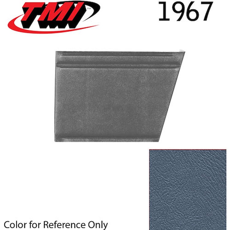 10-8127-2302 LIGHT BLUE METALLIC - 1967 CAMARO CONVERTIBLE STANDARD REAR QUARTER TRIM PANELS BASIC SILVER SERIES