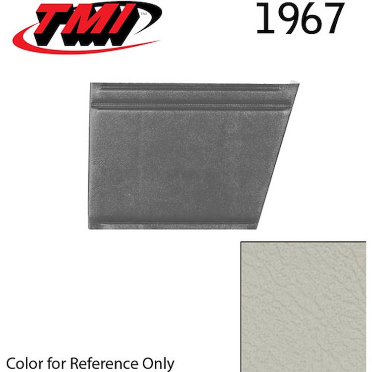 10-8127-3047 PARCHMENT/OFF WHITE - 1967 CAMARO CONVERTIBLE STANDARD REAR QUARTER TRIM PANELS BASIC SILVER SERIES