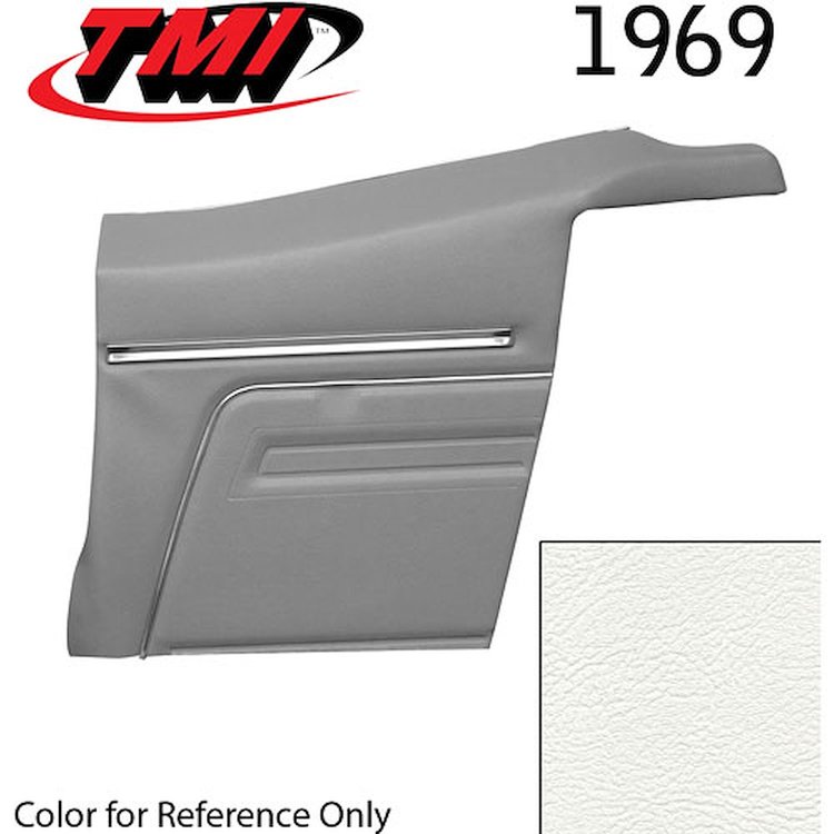 Concourse Series Rear Quarter Interior Trim Panels 1969 Chevy Camaro Convertible [Ivory-Bright White] OE #: 10-8149-2305
