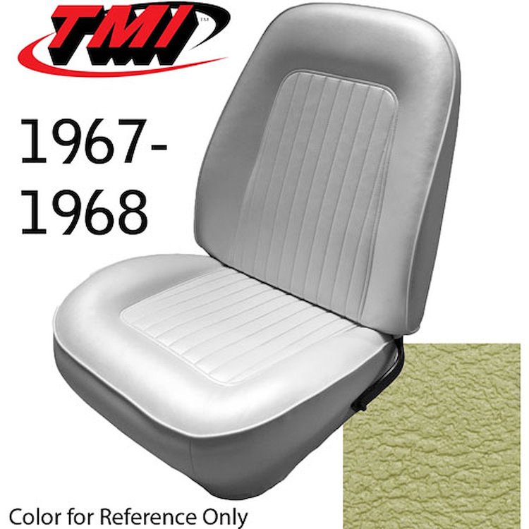 43-80827-3049 LIGHT YELLOW METALLIC - CAMARO 1967 FRONT SPORT BUCKETS & REAR SEAT STANDARD - CAMARO NON-FOLDING REAR 53 WIDE