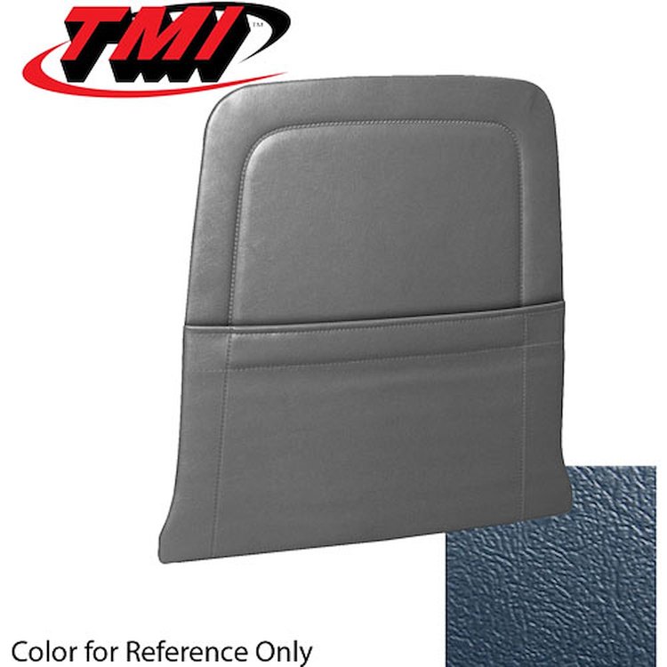 10-7435-2095 BLUE - 64 1/2-66 STANDARD UPHOLSTERY MUSTANG COUPE CONVERTIBLE & 2+2 FASTBACK BACK VIEW W/ POCKET