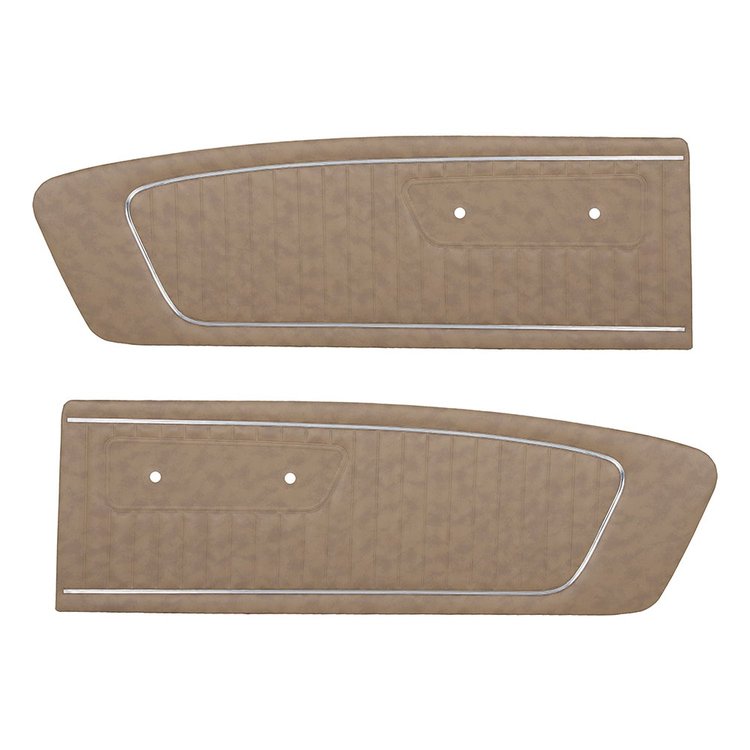 10-70805-2288 PALOMINO - 1965 MUSTANG COUPE CONVERTIBLE 2+2 FASTBACK STANDARD DOOR PANELS VINYL