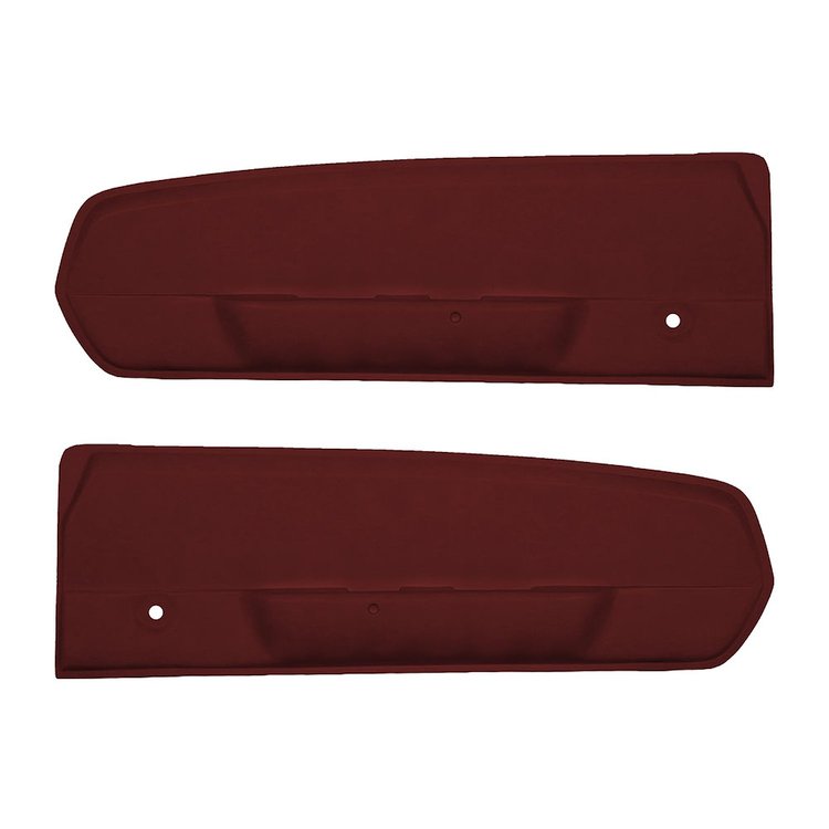 10-70107-2920 DARK RED - 1967 MUSTANG COUPE CONVERTIBLE 2+2 FASTBACK DELUXE PONY DOOR PANEL VINYL