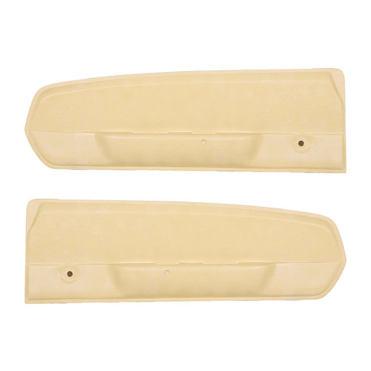 10-70107-3096 LIGHT PARCHMENT - 1967 MUSTANG COUPE CONVERTIBLE 2+2 FASTBACK DELUXE PONY DOOR PANEL VINYL