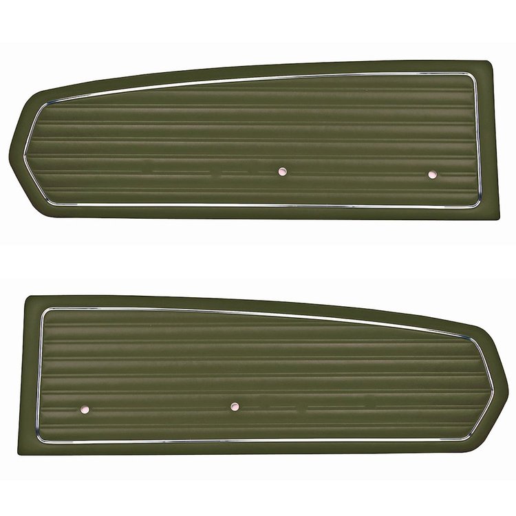 10-70808-2286 IVY GOLD - 1968 MUSTANG COUPE CONVERTIBLE 2+2 FASTBACK STANDARD DOOR PANELS SIERRA GRAIN