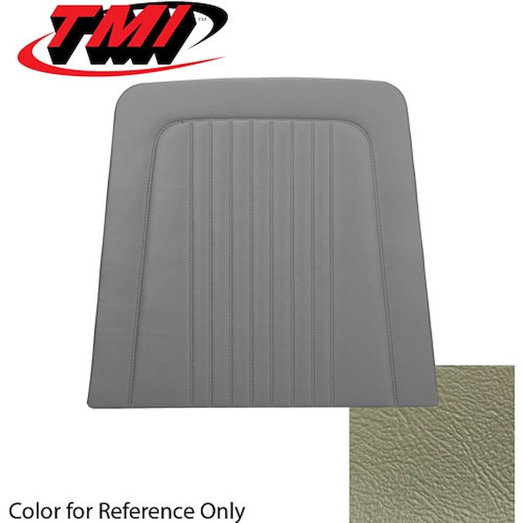 10-7408-2503 IVY GOLD - 68 MUSTANG STANDARD UPHOLSTERY COUPE CONVERTIBLE & 2+2 FASTBACK BACK VIEW