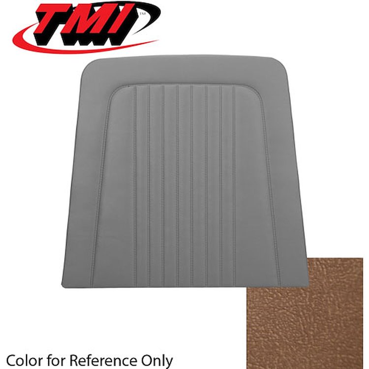 10-7408-3099 SADDLE - 68 MUSTANG STANDARD UPHOLSTERY COUPE CONVERTIBLE & 2+2 FASTBACK BACK VIEW