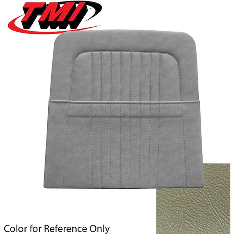 10-7428-2503 IVY GOLD - 68 MUSTANG STANDARD UPHOLSTERY COUPE CONVERTIBLE & 2+2 FASTBACK BACK VIEW W/ POCKET