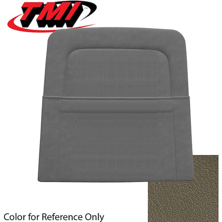 10-7429-3625 NUGGET GOLD - 69 MUSTANG STANDARD UPHOLSTERY COUPE CONVERTIBLE & SPORTSROOF BACK VIEW W/ POCKET