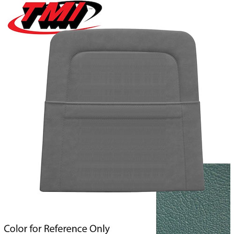 10-7429-3627 LIGHT BLUE - 69 MUSTANG STANDARD UPHOLSTERY COUPE CONVERTIBLE & SPORTSROOF BACK VIEW W/ POCKET