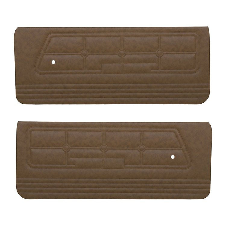 10-70801-4061 MEDIUM GINGER - 1971-73 MUSTANG MUSTANG COUPE CONVERTIBLE SPORTSROOF STANDARD DOOR PANELS CORINTHIAN