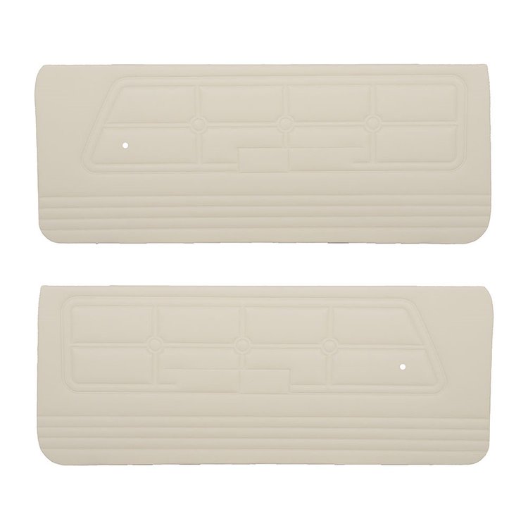 10-70801-4062 WHITE - 1971-73 MUSTANG MUSTANG COUPE CONVERTIBLE SPORTSROOF STANDARD DOOR PANELS CORINTHIAN