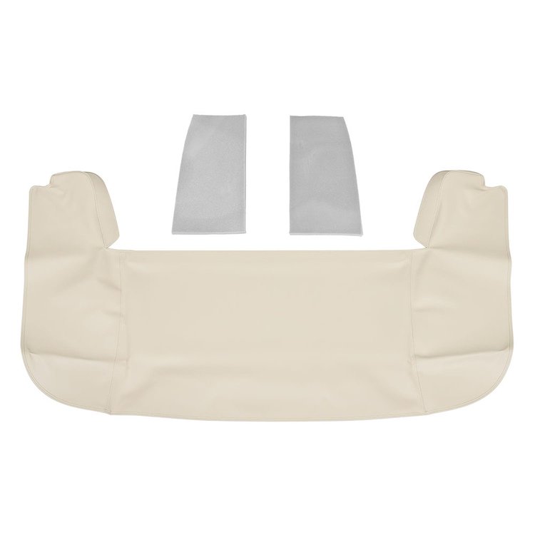 22-7101-4062 WHITE - 71-73 MUSTANG PADDED CONVERTIBLE TOP BOOT WITH SLIP TAB DESIGN