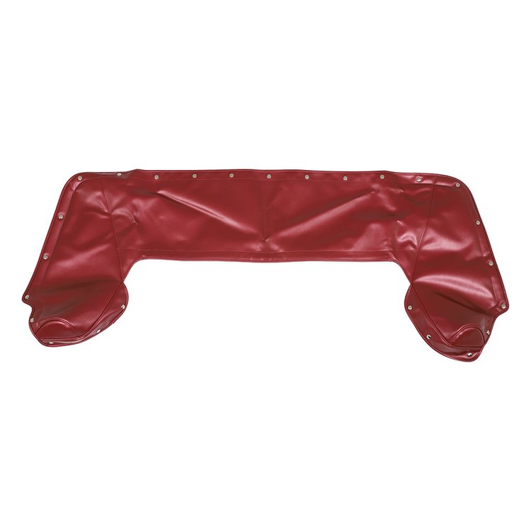 22-7107-2920 DARK RED 1966 - 67 MUSTANG ONLY PADDED CONVERTIBLE TOP BOOT WITH SNAP FASTENER DESIGN S
