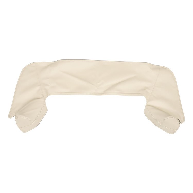 22-7108-4062 WHITE - 1968 MUSTANG PADDED CONVERTIBLE TOP BOOT WITH SLIP TAB DESIGN