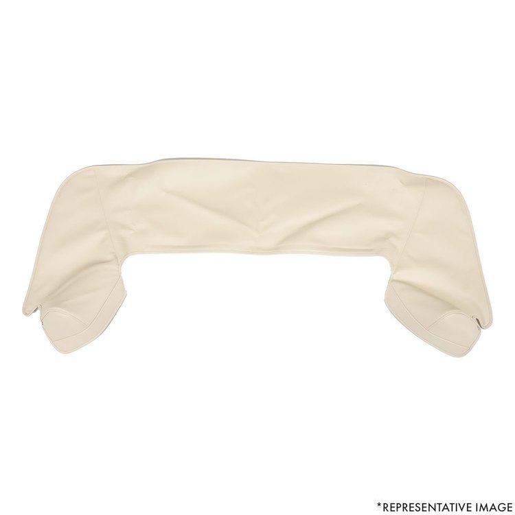 22-7109-4062 WHITE - 1969-70 MUSTANG PADDED CONVERTIBLE TOP BOOT WITH SLIP TAB DESIGN