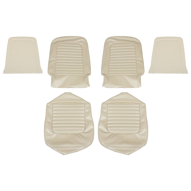 43-70205-2290 WHITE - 64 1/2-65 MUSTANG COUPE UPHOLSTERY CONVERTIBLE UPHOLSTERY OR 2+2 FASTBACK UPHO