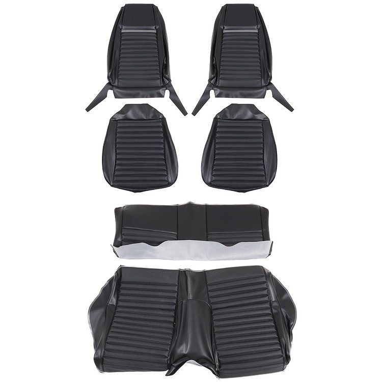 43-72020-3722-801-10 BLACK W/ GRAY STRIPE - 1970 MUSTANG MACH 1/SHELBY SPORTSROOF FULL SET