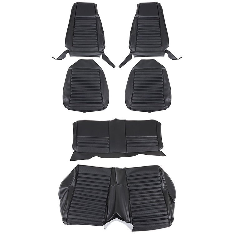43-72020-3722-801-22 BLACK W/ BLACK STRIPE - 1970 MUSTANG MACH 1/SHELBY SPORTSROOF FULL SET