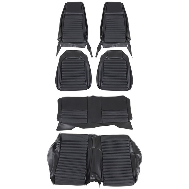 43-72029-3722-801-22 BLACK W/ BLACK STRIPE - 1969 MUSTANG MACH 1/SHELBY SPORTSROOF FULL SET