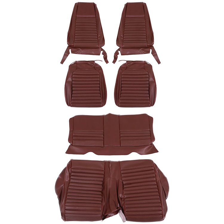 43-72029-3724-807-24 DARK RED W/DARK RED STRIPE - 1969 MUSTANG MACH 1/SHELBY SPORTSROOF FULL SET