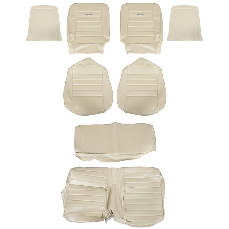 43-72125-2290 WHITE - 64 1/2-65 2+2 MUSTANG FASTBACK FULL SET