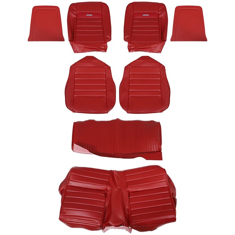 43-72125-957 RED - 64 1/2-65 2+2 MUSTANG FASTBACK FULL SET
