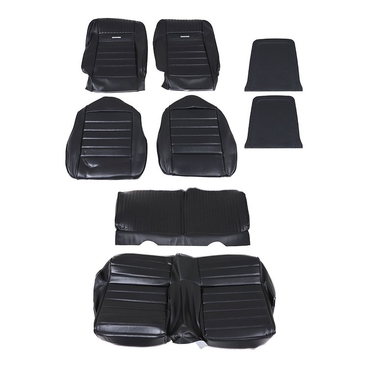 43-72125-958 BLACK - 64 1/2-65 2+2 MUSTANG FASTBACK FULL SET