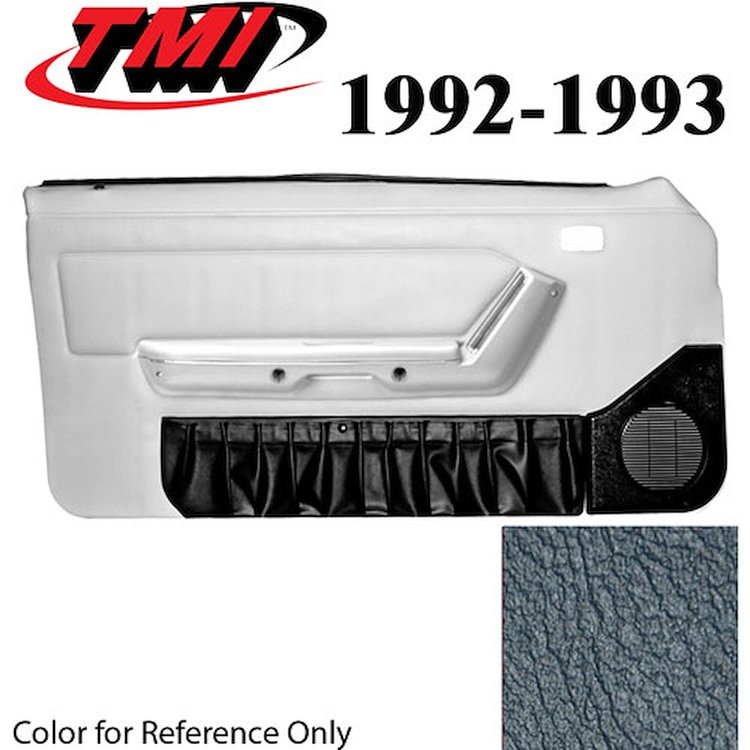 10-73102-18-18 ROYAL/LAPIS BLUE 1993 - 1992-93 MUSTANG COUPE & HATCHBACK DOOR PANELS POWER WINDOWS WITHOUT INSERTS