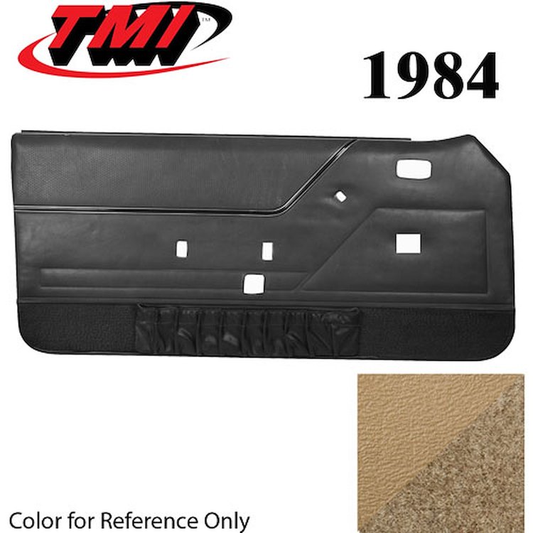10-73104-954-8384 DESERT TAN WITH TAN CARPET - 1987 MUSTANG COUPE & HATCHBACK DOOR PANELS POWER WINDOWS POWER DOOR LOCKS