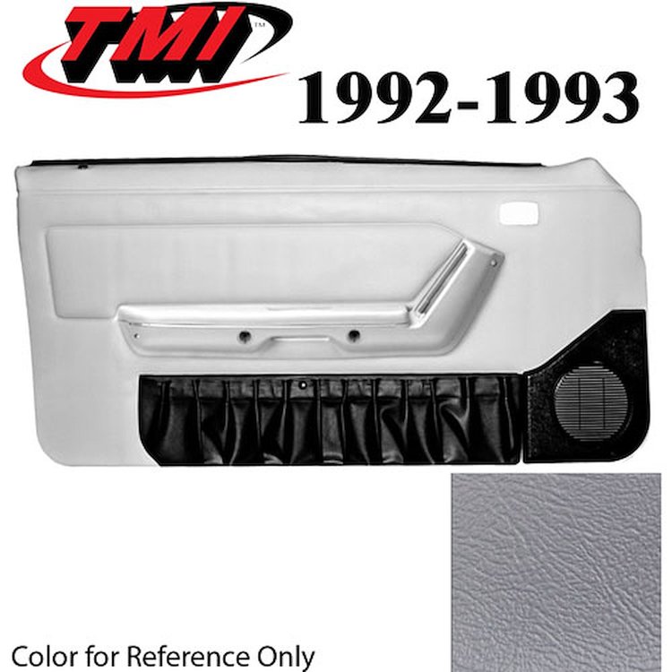 10-74102-972-972 TITANIUM GRAY 1990-92 - 1992-93 MUSTANG CONVERTIBLE DOOR PANELS POWER WINDOWS WITHOUT INSERTS